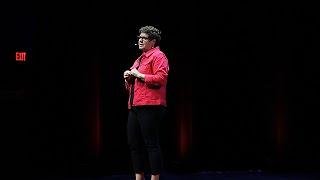 Sarah Hoggan giving a Ted Talk on grief through pet loss